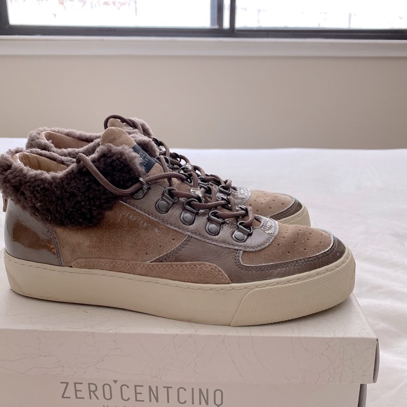 Zero Cent Cinq Oomack Taupe Sneakers - Picture 1 of 5